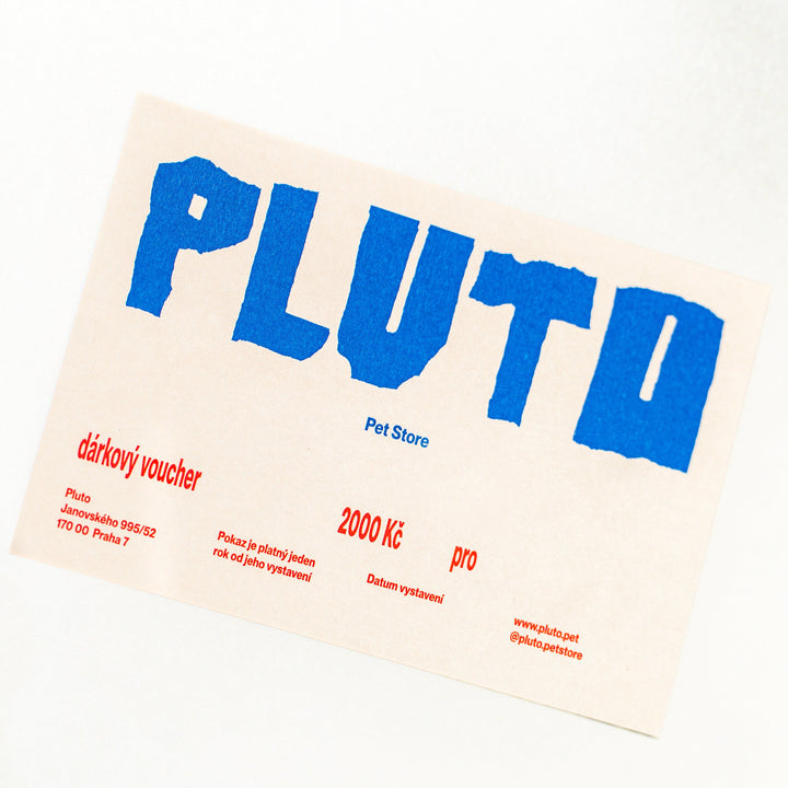 Pluto Dárkový poukaz tištěný