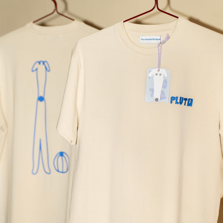 Pluto Tričko Unisex Béžové