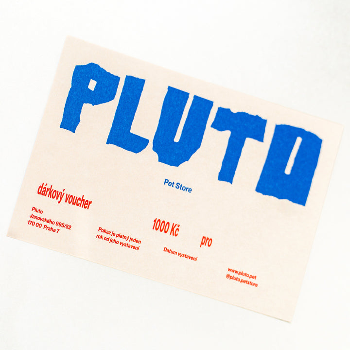Pluto Dárkový poukaz tištěný