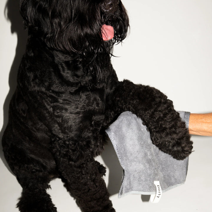 Berty Antibacterial Paw and Face Towel Dark Stone 