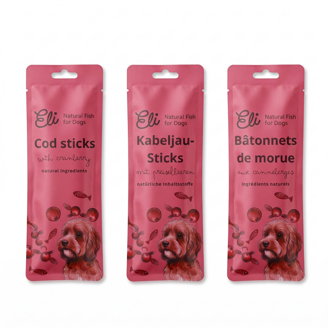 Eli Pet Products Pamlsek Treska a Brusinka