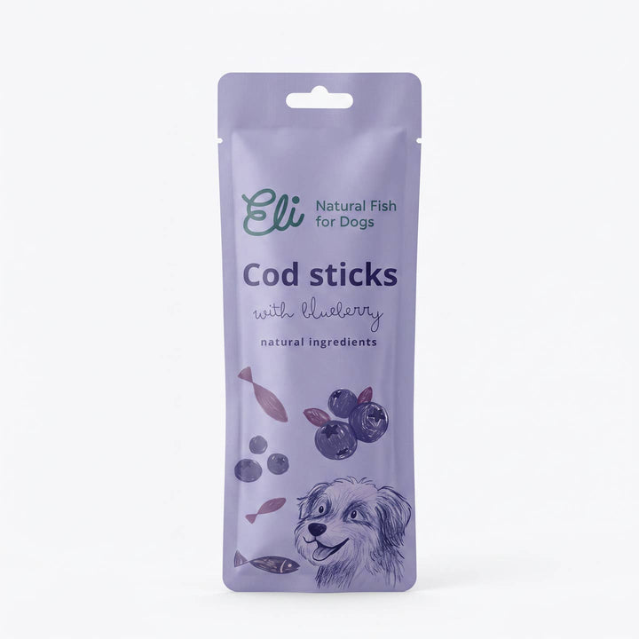 Eli Pet Products Pamlsek Treska a Borůvka