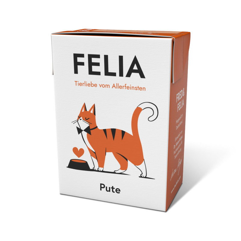 Fred&Felia Konzerva pro kočky Krůta