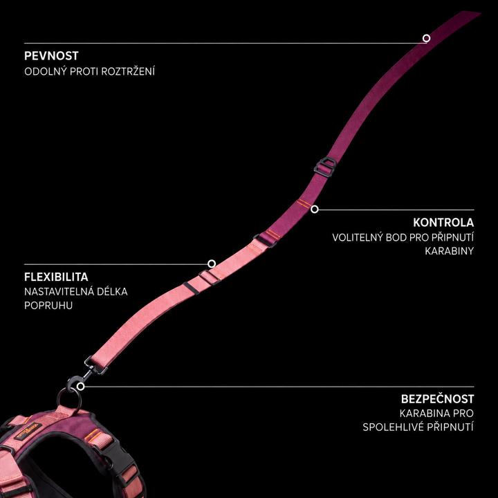 Cloud7 Vodítko L-1 Hands-Free Aktiv
