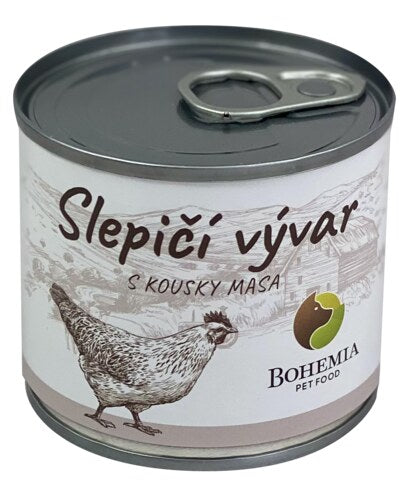 Bohemia Konzerva Slepičí vývar s kousky masa