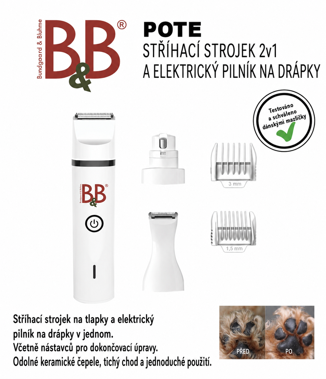 B&B Zastřihávač a bruska na drápky 2v1