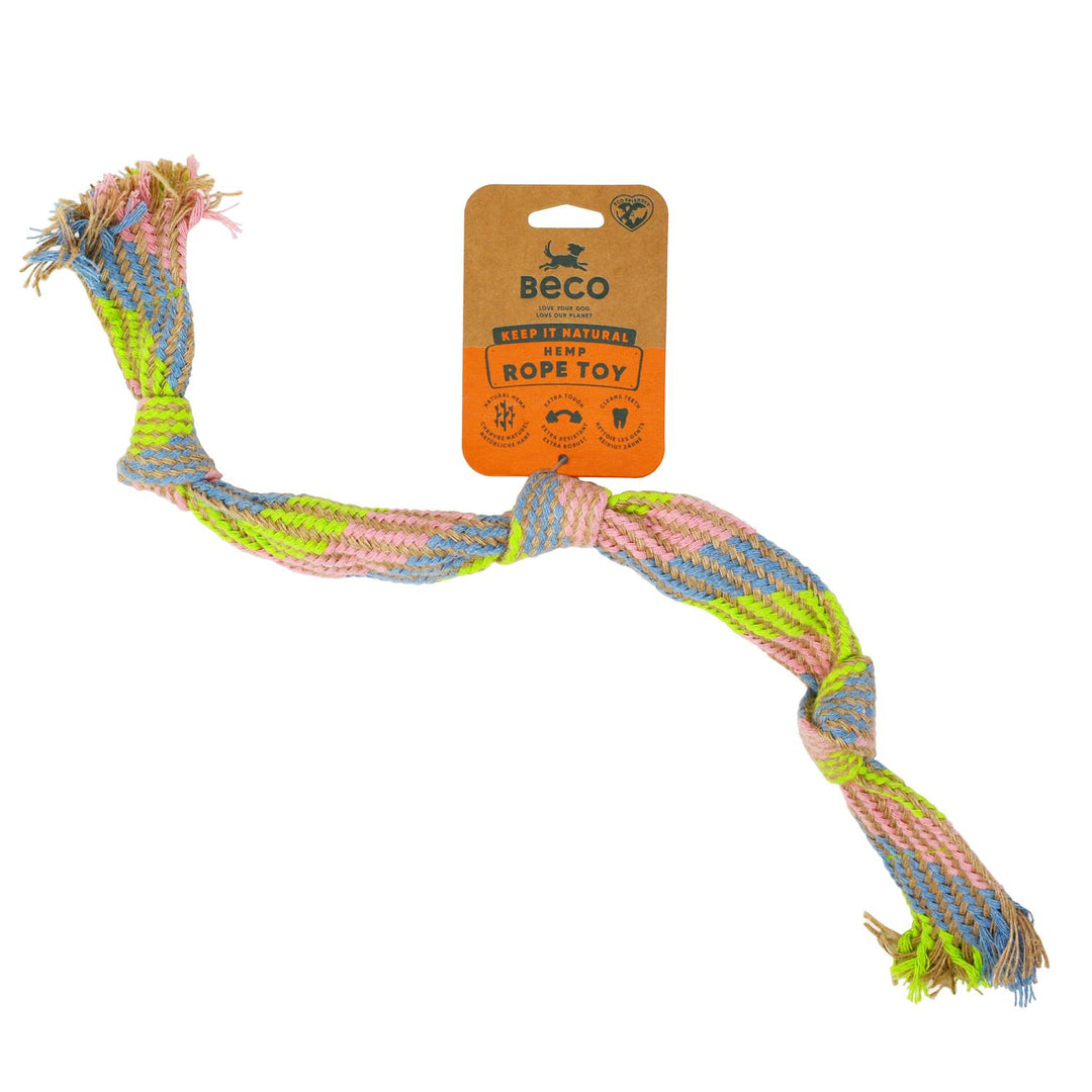 Beco Hračka Hemp Squeaky Rope