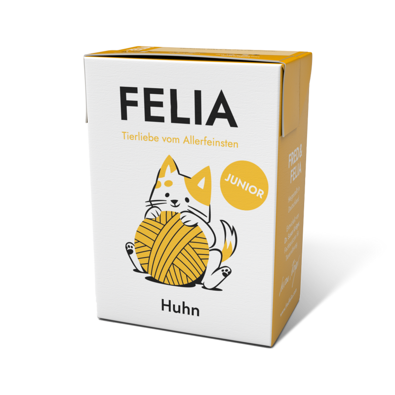 Fred&Felia Konzerva pro kočky Junior Kuře a krůta