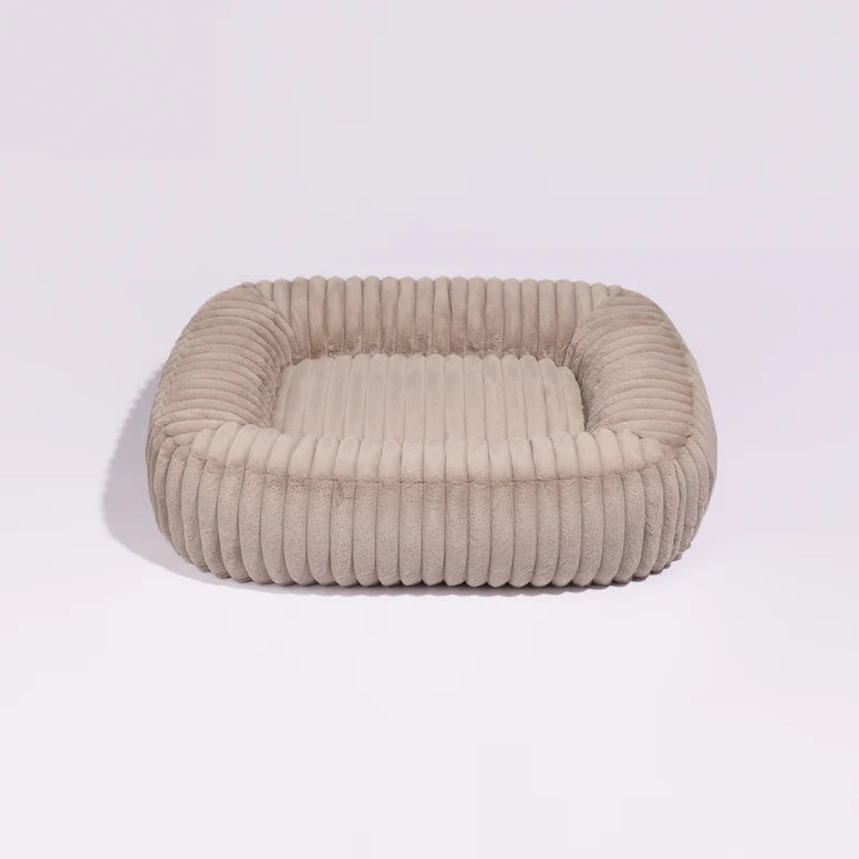 Pillow Villa Manšestrový pelíšek Pebble Taupe