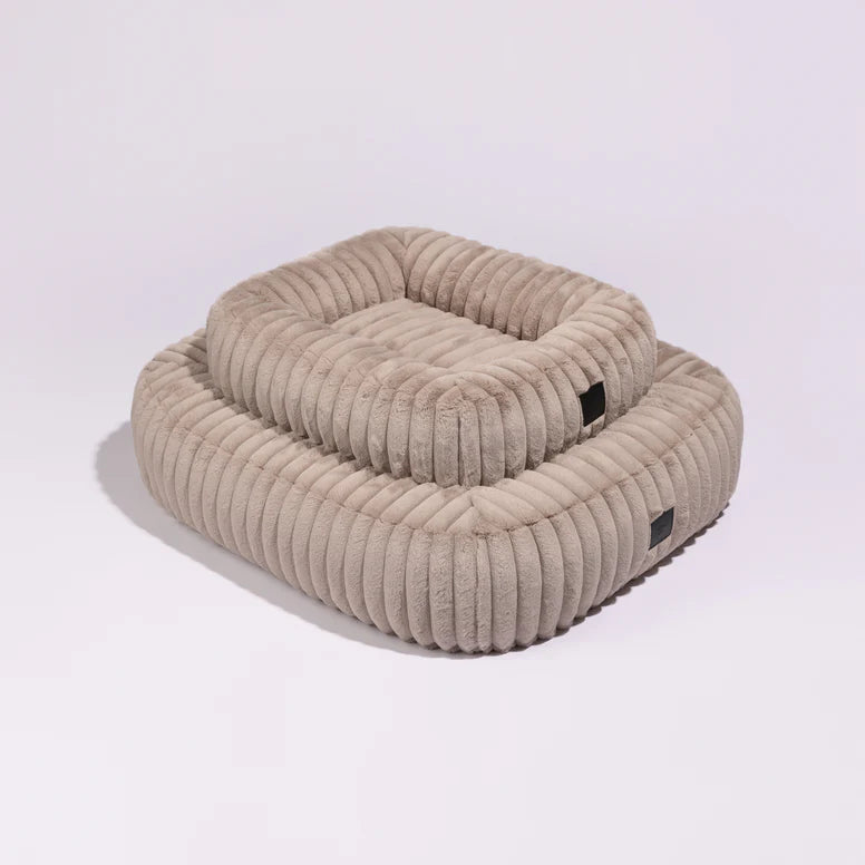 Pillow Villa Manšestrový pelíšek Pebble Taupe